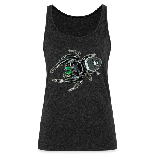Frauen Tank Top Phidippus regius White Bahamas male - Anthrazit