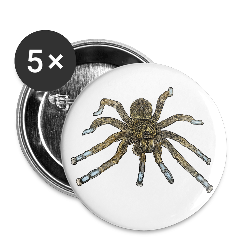 Buttons mittel 32 mm (5er Pack) Idiothele mira - weiß