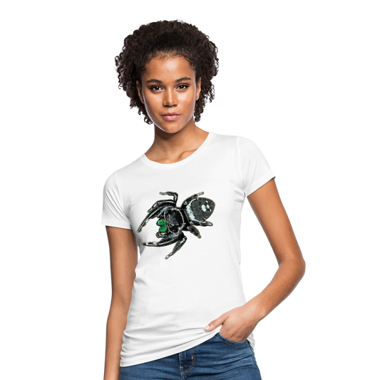 Frauen Bio-T-Shirt Phidippus regius White Bahamas male - weiß