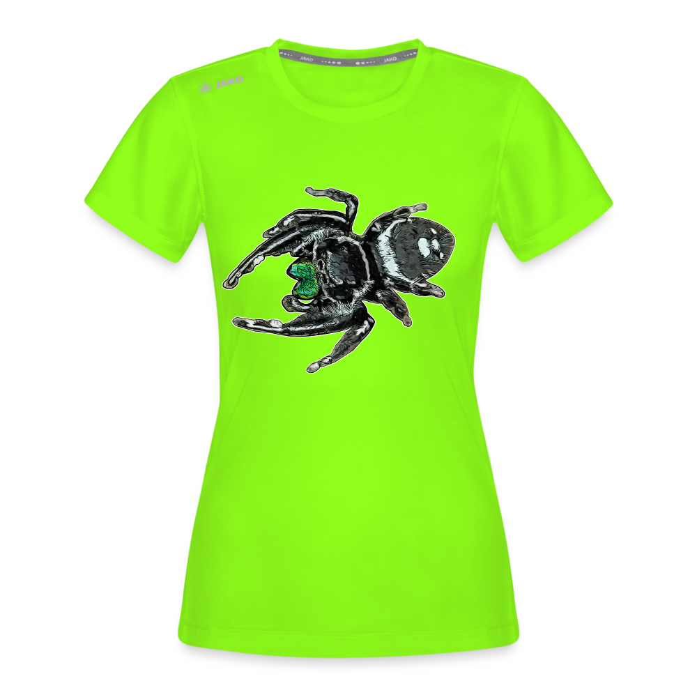 Frauen JAKO Sportswear T-Shirt Phidippus regius White Bahamas male - Neongrün