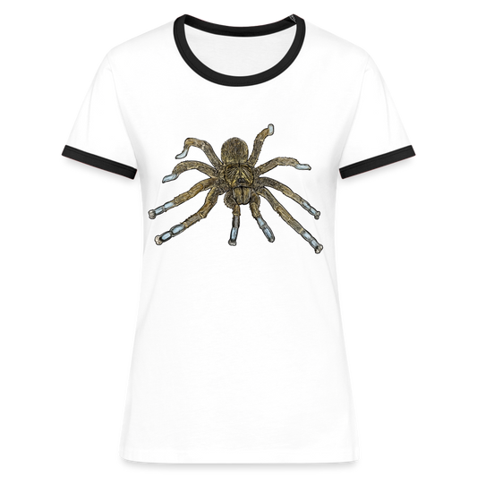 Frauen Kontrast-T-Shirt Idiothele mira - Weiß/Schwarz