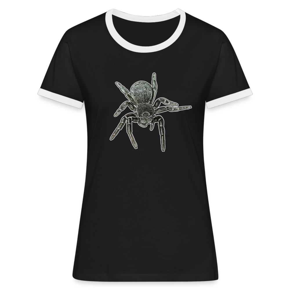 Frauen Kontrast-T-Shirt Eresus walckenaeri - Schwarz/Weiß