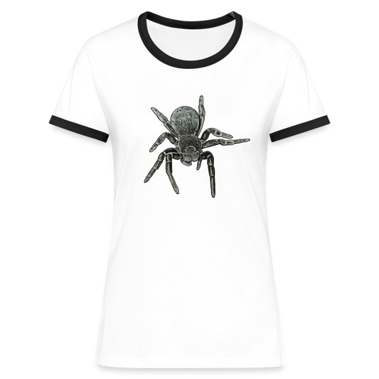 Frauen Kontrast-T-Shirt Eresus walckenaeri - Weiß/Schwarz