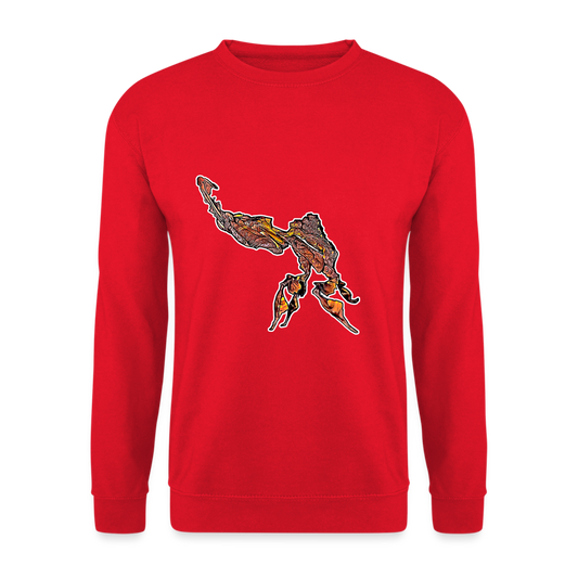 Unisex Pullover Phyllocrania paradoxa male - Rot