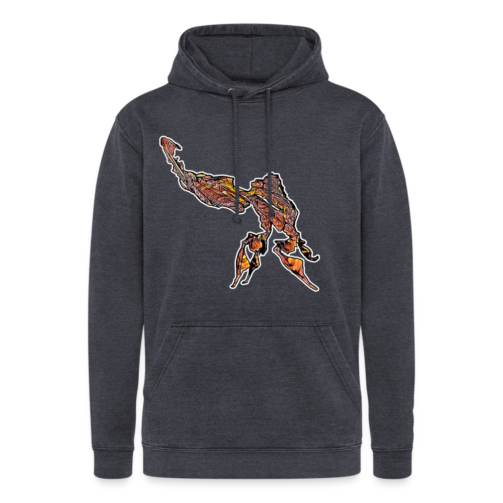 Unisex Vintage Hoodie Phyllocrania paradoxa male - Vintage Navy