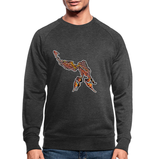 Männer Stanley & Stella Bio-Sweatshirt Phyllocrania paradoxa male - Dunkelgrau meliert