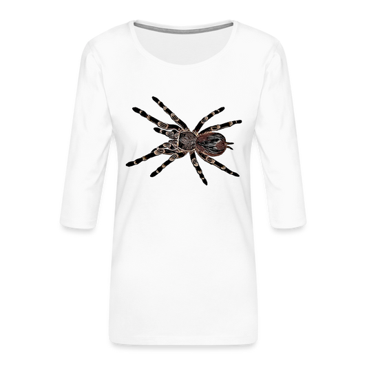 Frauen 3/4-Arm Shirt Acanthoscurria geniculata - weiß