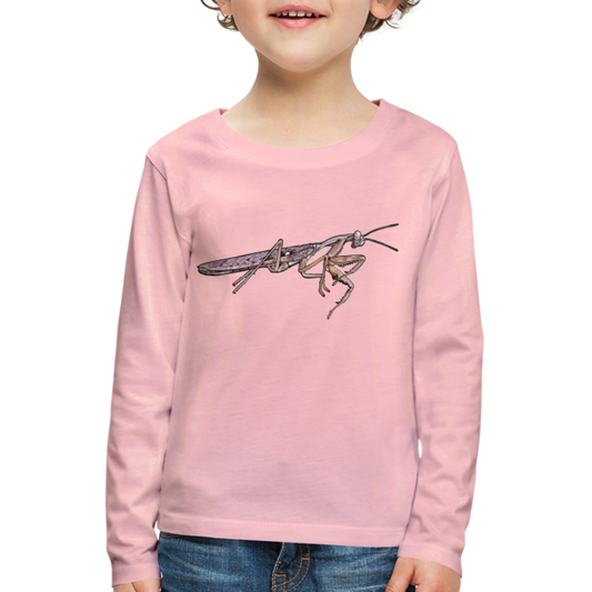 Kinder Longsleeve Rhombodera kirbyi male - Hellrosa