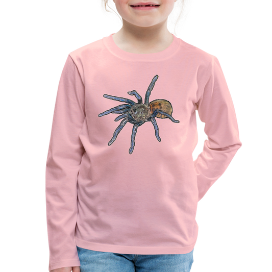 Kinder Longsleeve Chromatopelma cyaneopubescens - Hellrosa