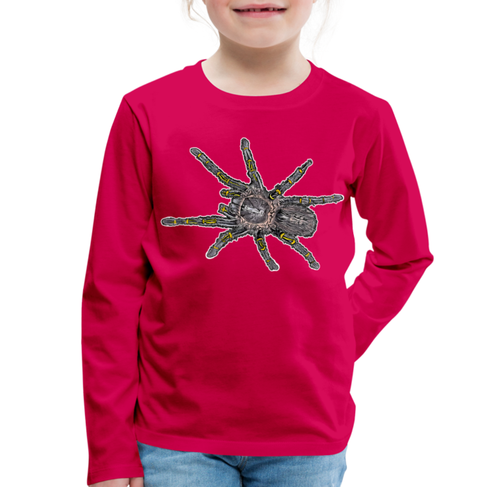 Kinder Longsleeve Grammostola pulchripes - dunkles Pink