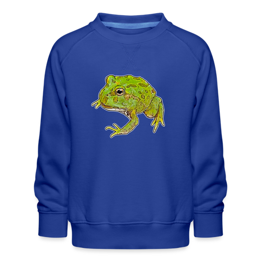 Kinder/ Teenager Pullover Ceratophrys cranwelli Peppermint Blue - Royalblau