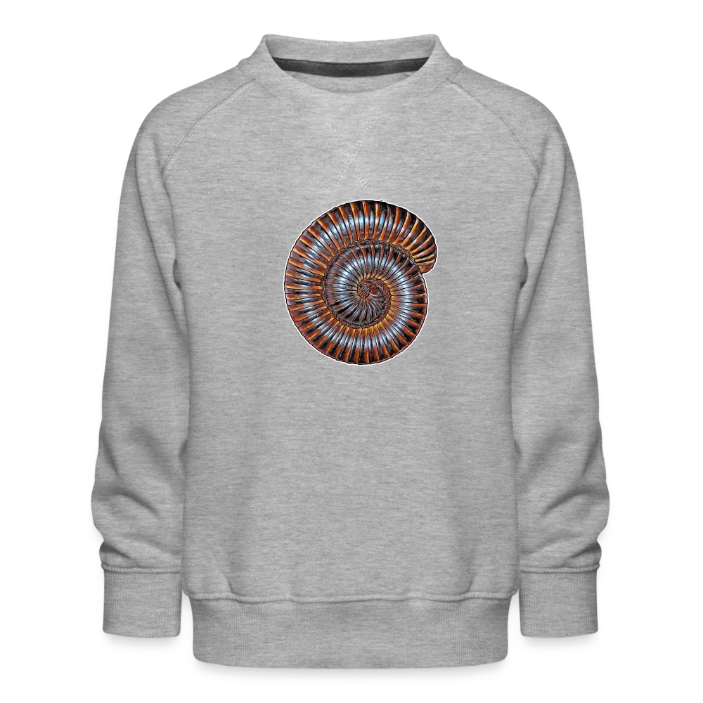 Kinder/ Teenager Pullover Archispirostreptus gigas - Grau meliert