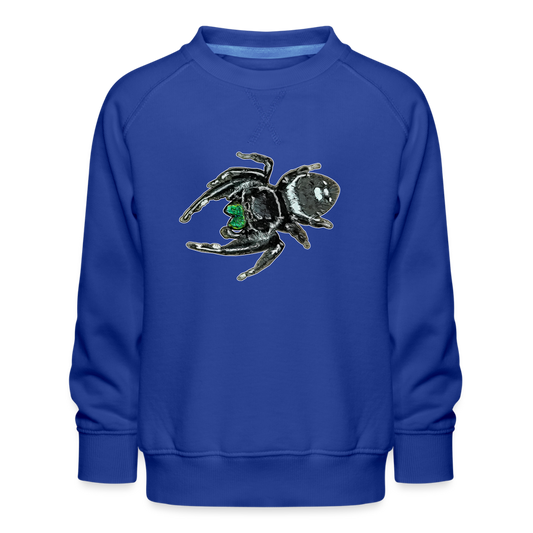 Kinder/ Teenager Pullover Phidippus regius White Bahamas male - Royalblau