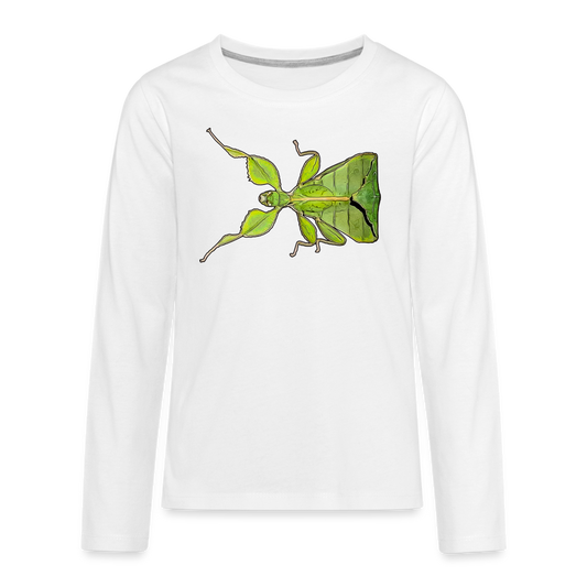 Teenager Longsleeve Phyllium philippinicum female - weiß