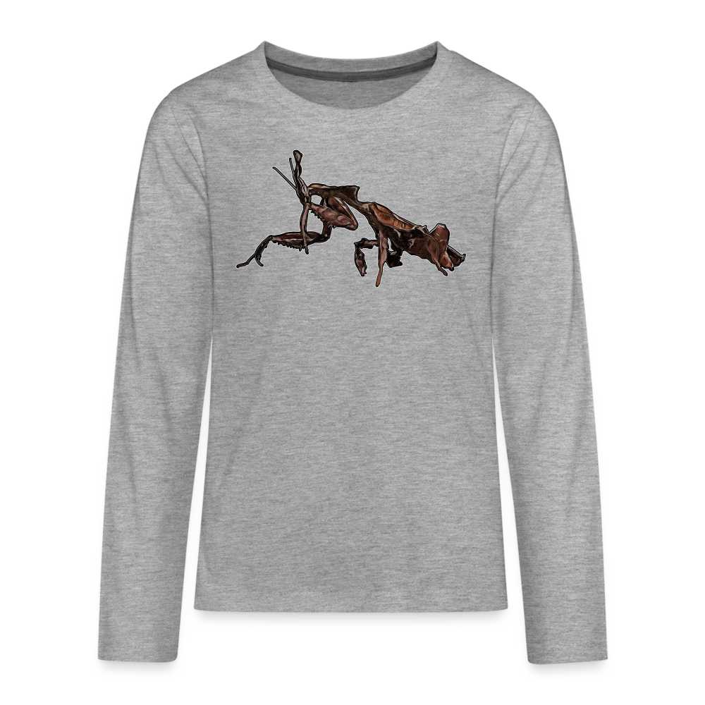 Teenager Longsleeve Phyllocrania paradoxa female 2 - Grau meliert