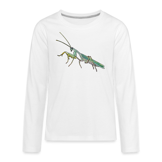 Teenager Longsleeve Sphodromantis lineola male - weiß
