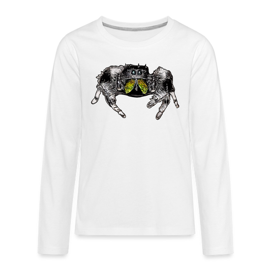 Teenager Longsleeve Phidippus regius Rastafari male - weiß