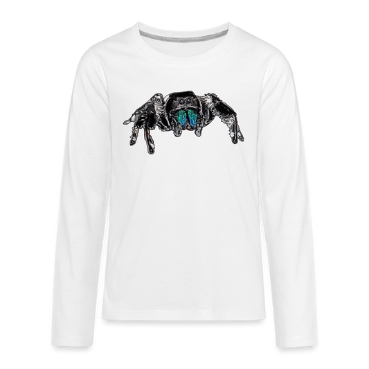 Teenager Longsleeve Phidippus regius Everglades male - weiß