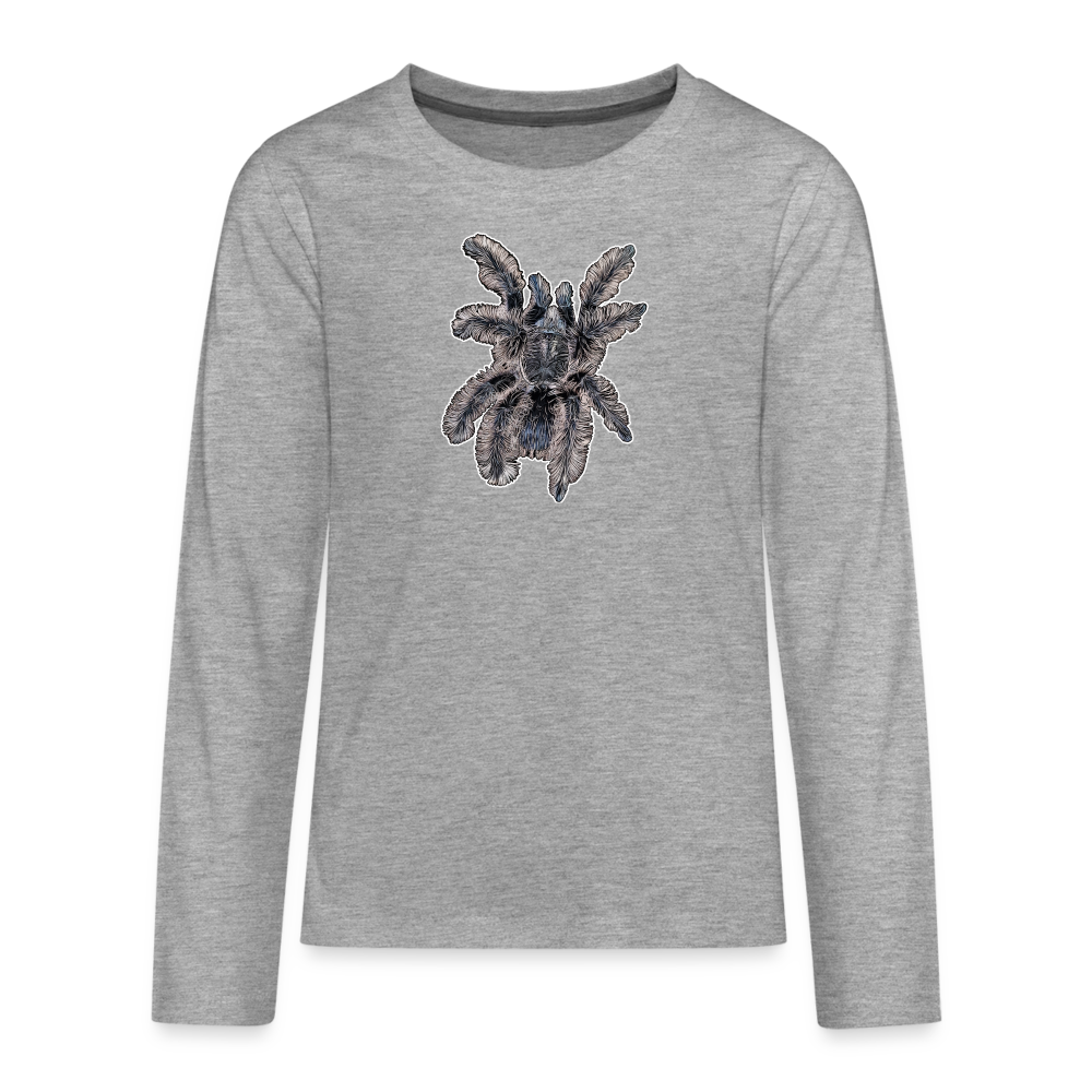 Teenager Longsleeve Tliltocatl albopilosus - Grau meliert