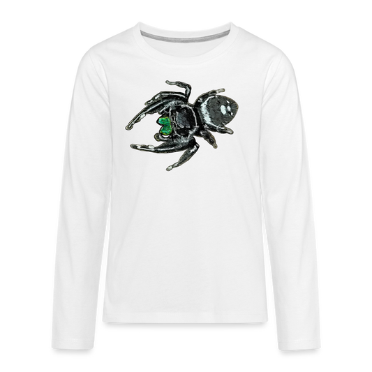 Teenager Longsleeve Phidippus regius White Bahamas male - weiß