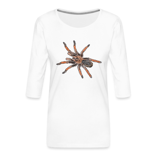 Frauen 3/4-Arm Shirt Brachypelma emilia - weiß