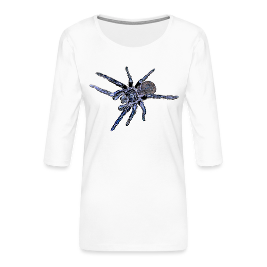 Frauen 3/4-Arm Shirt Pterinopelma sazimai - weiß