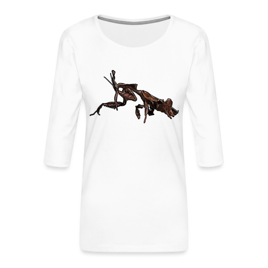 Frauen 3/4-Arm Shirt Phyllocrania paradoxa female 2 - weiß