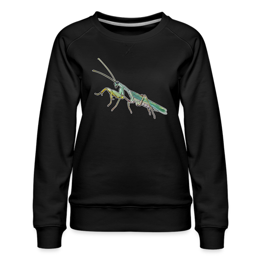 Frauen Pullover Spodromantis lineola male - Schwarz