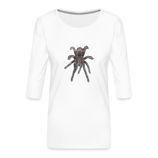 Frauen 3/4-Arm Shirt Pamphobeteus sp Machala juvenile - weiß