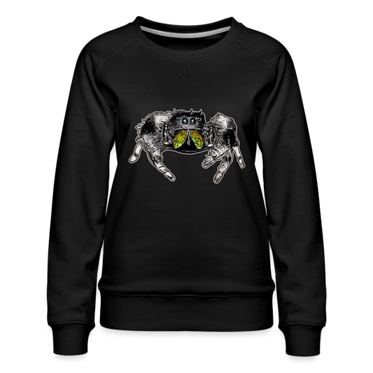 Frauen Pullover Phidippus regius Rastafari male - Schwarz