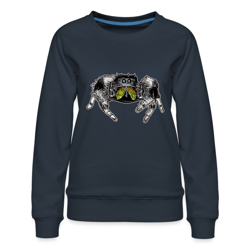 Frauen Pullover Phidippus regius Rastafari male - Navy