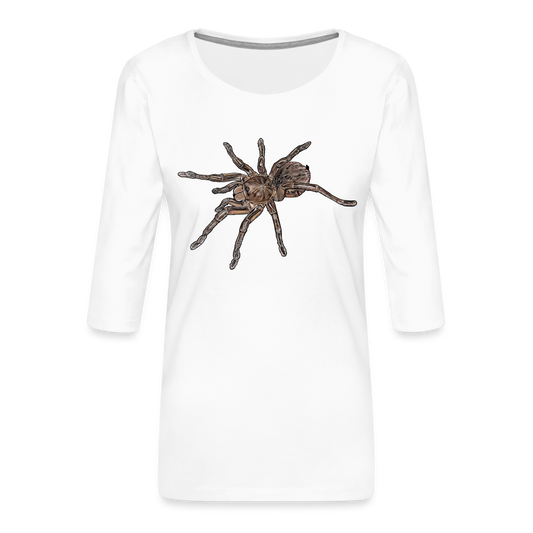Frauen 3/4-Arm Shirt Theraphosa stirmi juvenile - weiß