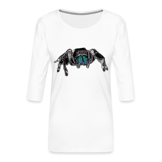 Frauen 3/4-Arm Shirt Phidippus regius Everglades male - weiß