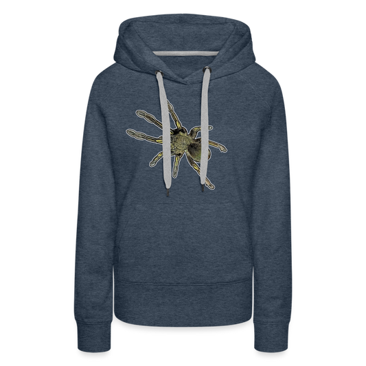 Frauen Hoodie Ephebopus murinus - Jeansblau