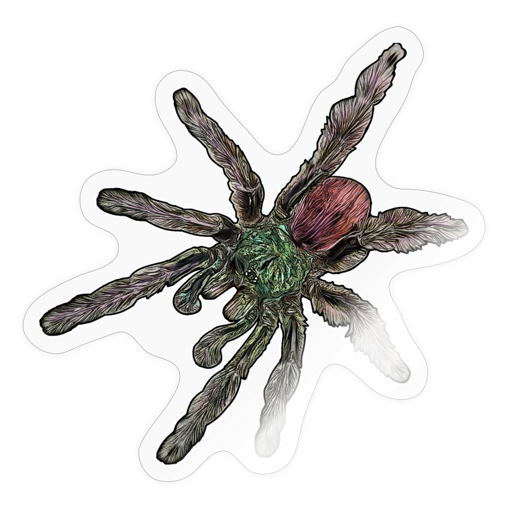 Sticker Caribena versicolor - Transparent glänzend