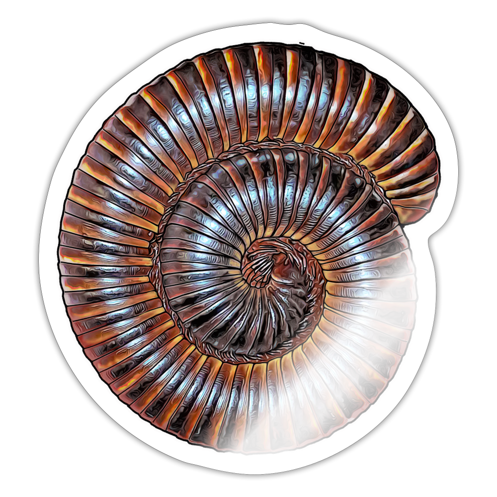 Sticker Archispirostreptus gigas - Weiß glänzend