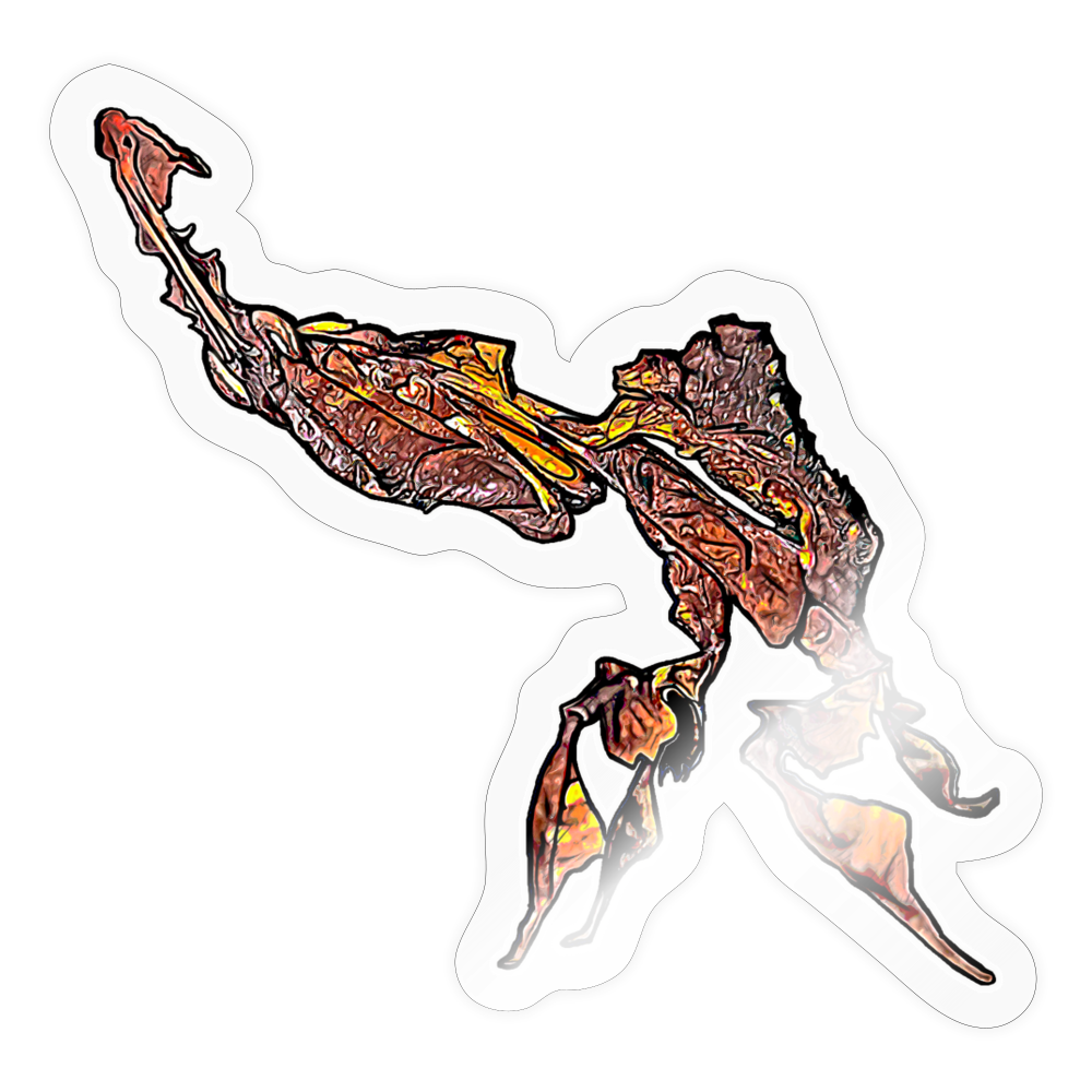 Sticker Phyllocrania paradoxa male - Transparent glänzend