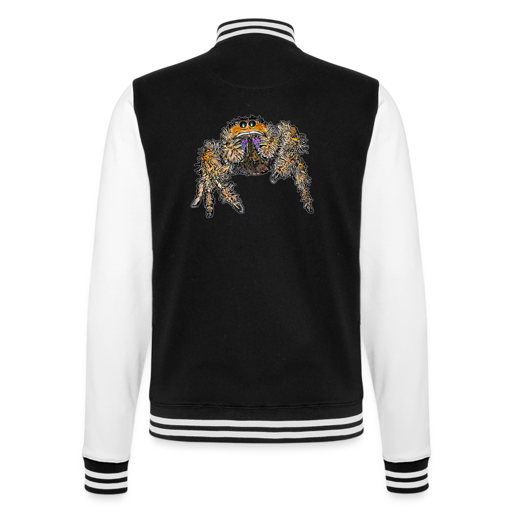 Unisex College-Sweatjacke Phidippus regius Everglades female - Schwarz/Weiß