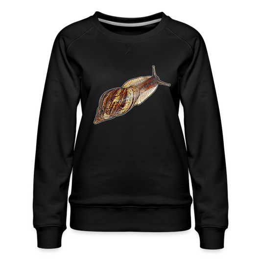 Frauen Pullover Achatina reticulata wildfarben - Schwarz