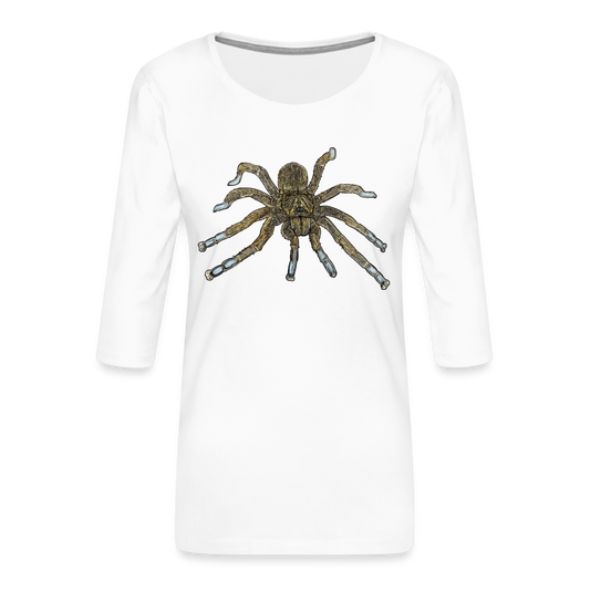 Frauen 3/4-Arm Shirt Idiothele mira - weiß