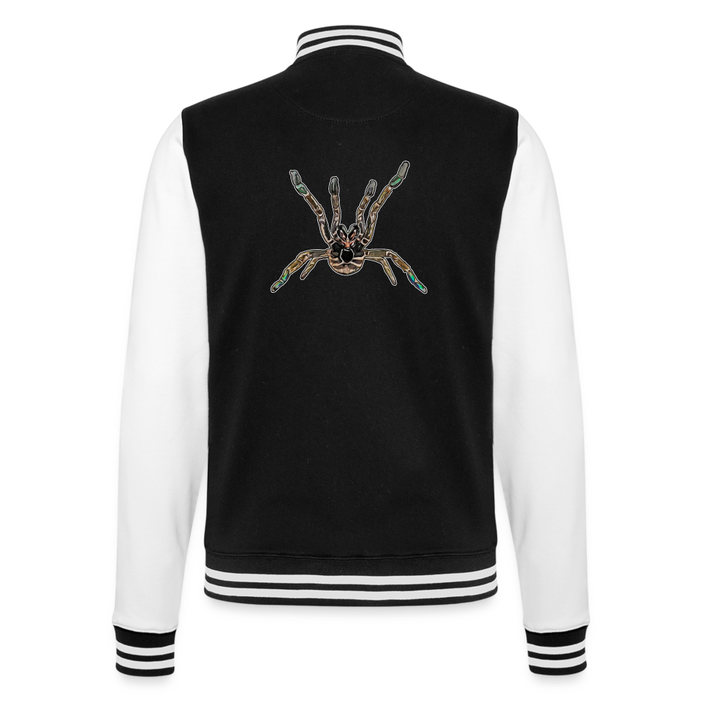 Unisex College-Sweatjacke Pterinochilus murinus tcf - Schwarz/Weiß