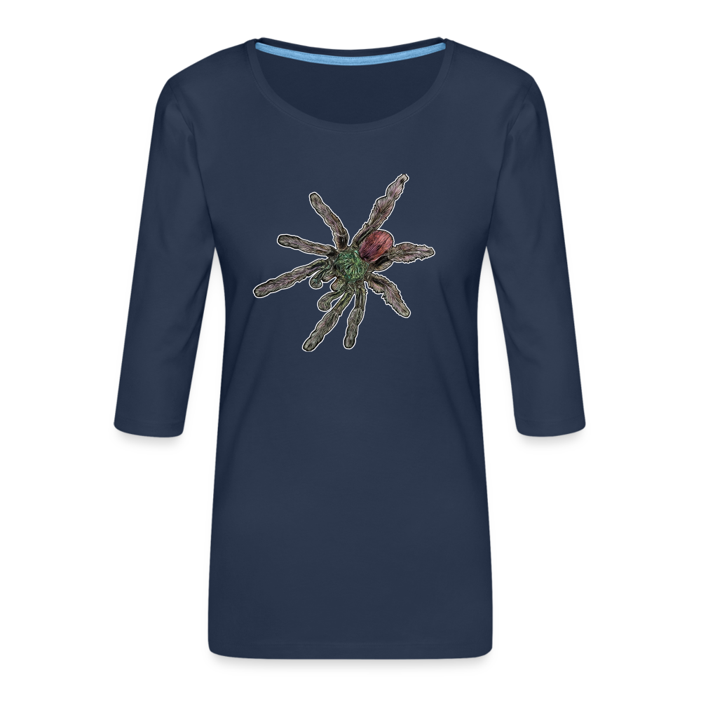 Frauen 3/4-Arm Shirt Caribena versicolor - Navy