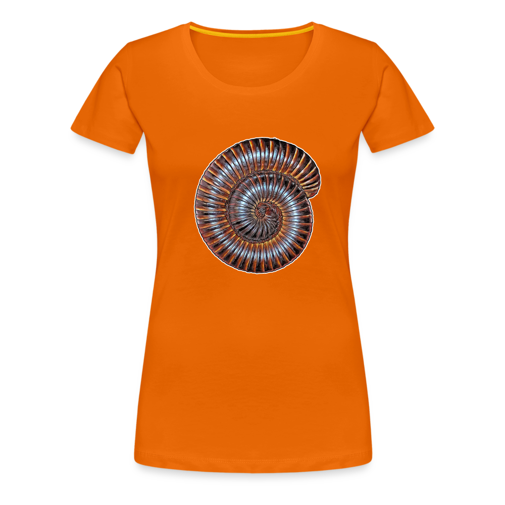 Frauen Basic T-Shirt Archispirostreptus gigas - Orange