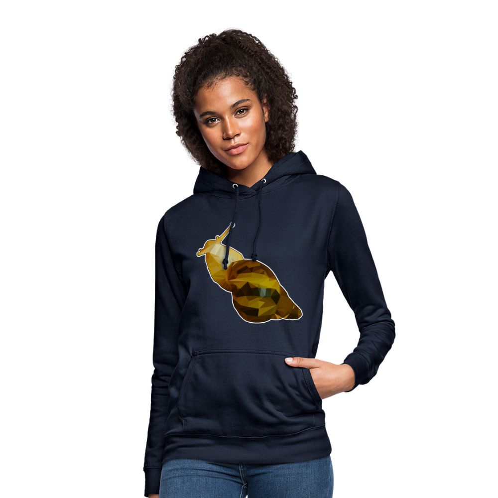 Frauen Freizeit-Hoodie Achatina reticulata Low Poly - Navy
