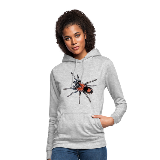 Frauen Freizeit-Hoodie Cyriocosmus elegans - Hellgrau meliert