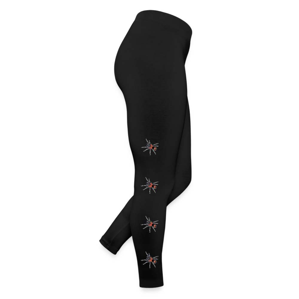 Frauen Jersey Leggings Cyriocosmus elegans - Schwarz
