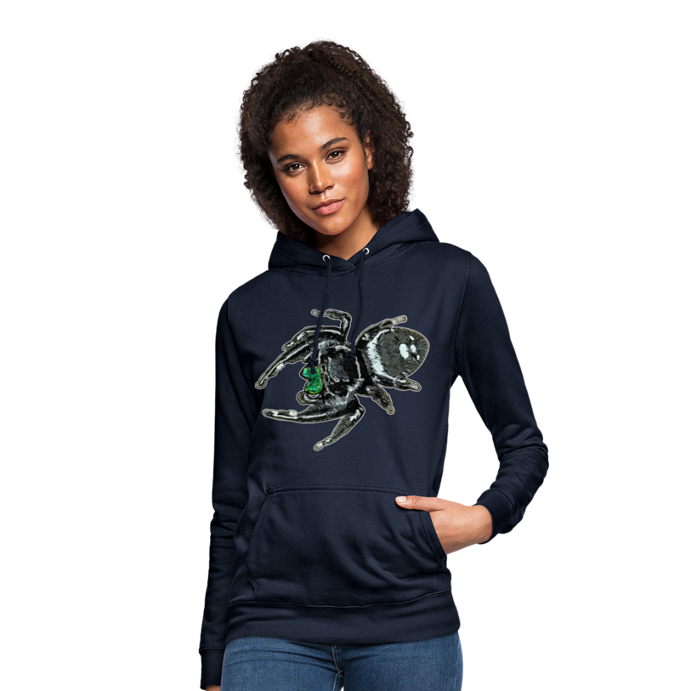 Frauen Freizeit-Hoodie Phidippus regius White Bahamas male - Navy