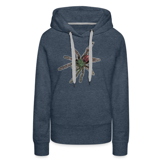 Frauen Hoodie Caribena versicolor - Jeansblau