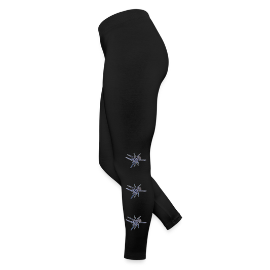 Frauen Jersey Leggings Pterinopelma sazimai - Schwarz