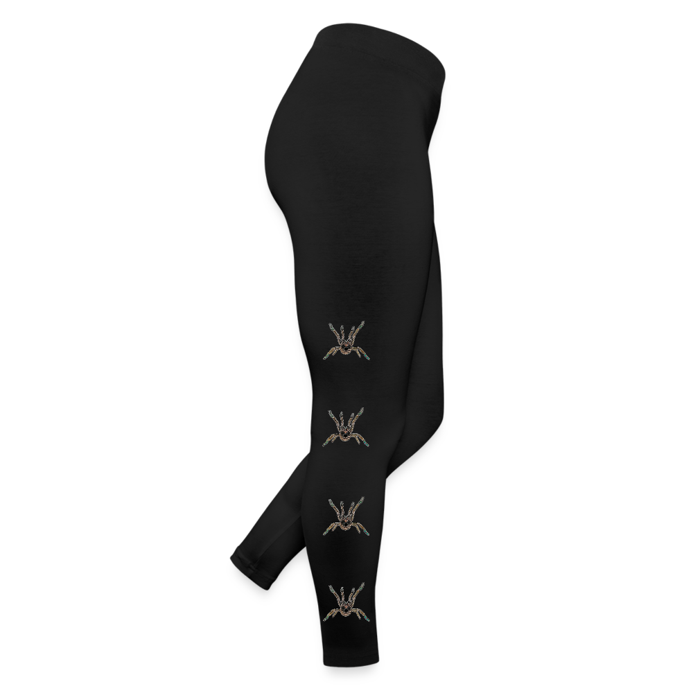 Frauen Jersey Leggings Pterinochilus murinus tcf - Schwarz
